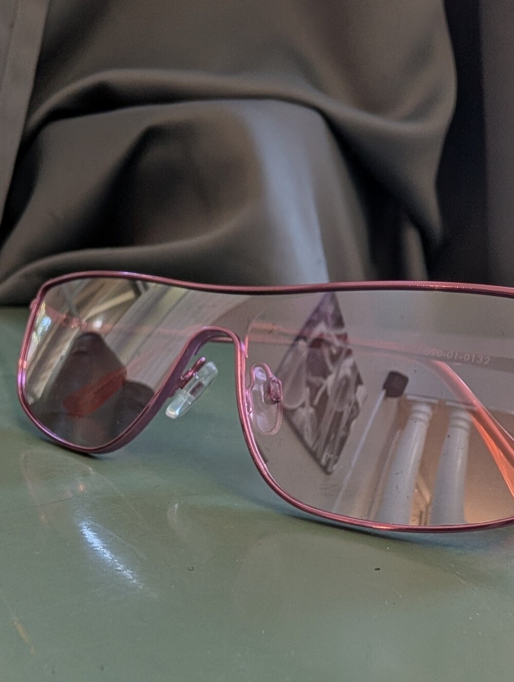 Women’s Pink Shield Sunglasses - Fashion Visor Frame